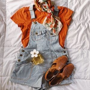 Pinstripe Shorteralls